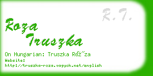 roza truszka business card